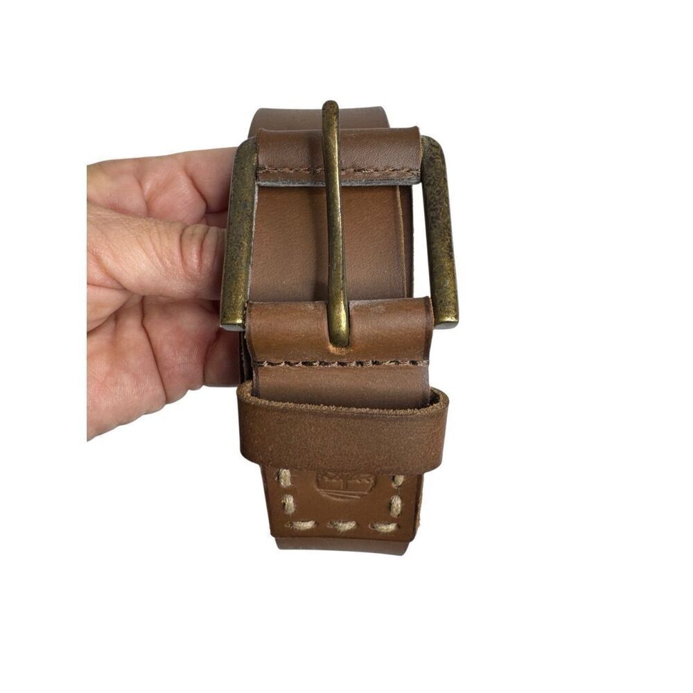 Timberland brown leather belt size 40